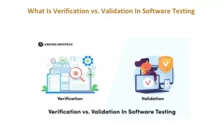 What Is Verification vs. Validation In Software Testing?