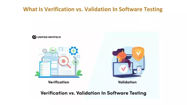 what is verification vs validation in software testing