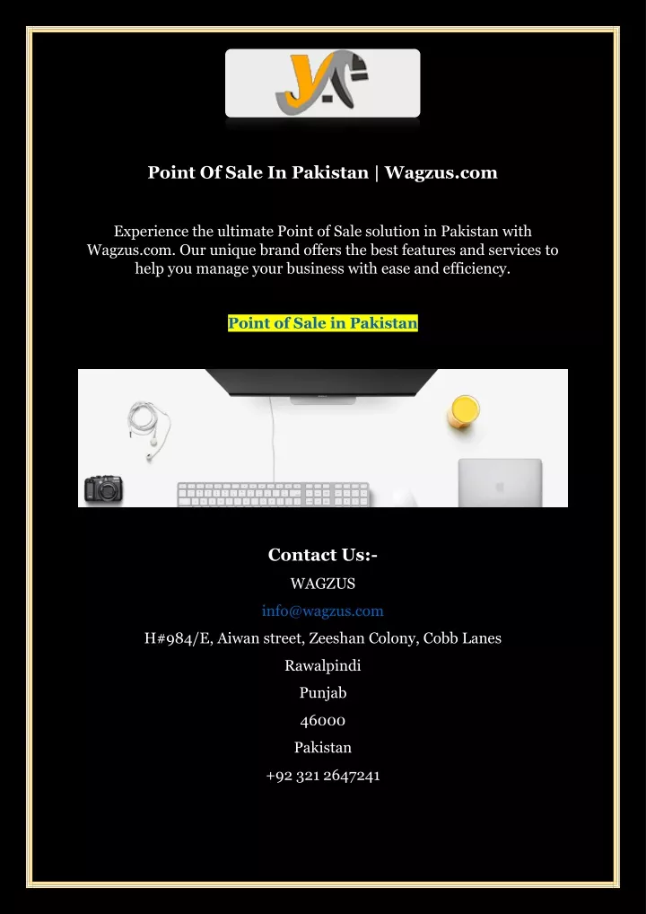 point of sale in pakistan wagzus com