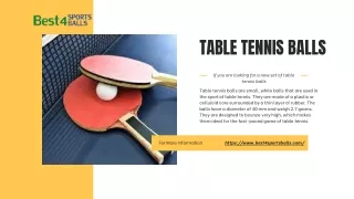 Table Tennis Balls new