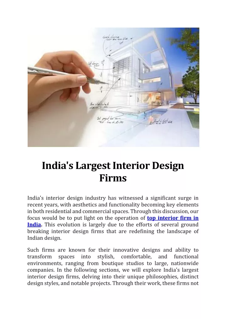 india s largest interior design firms