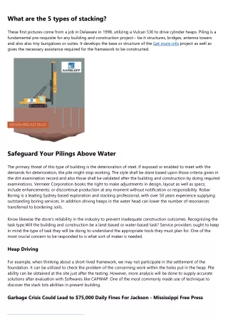 A List For Selecting The Right Piling Firm For Your Building