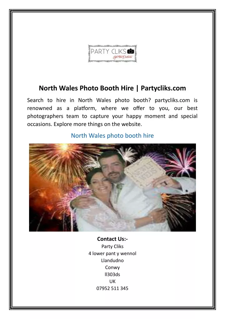 north wales photo booth hire partycliks com