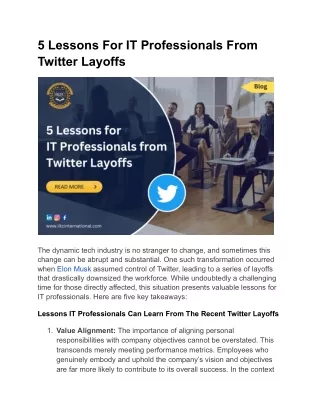 5 lessons for it professionals from twitter