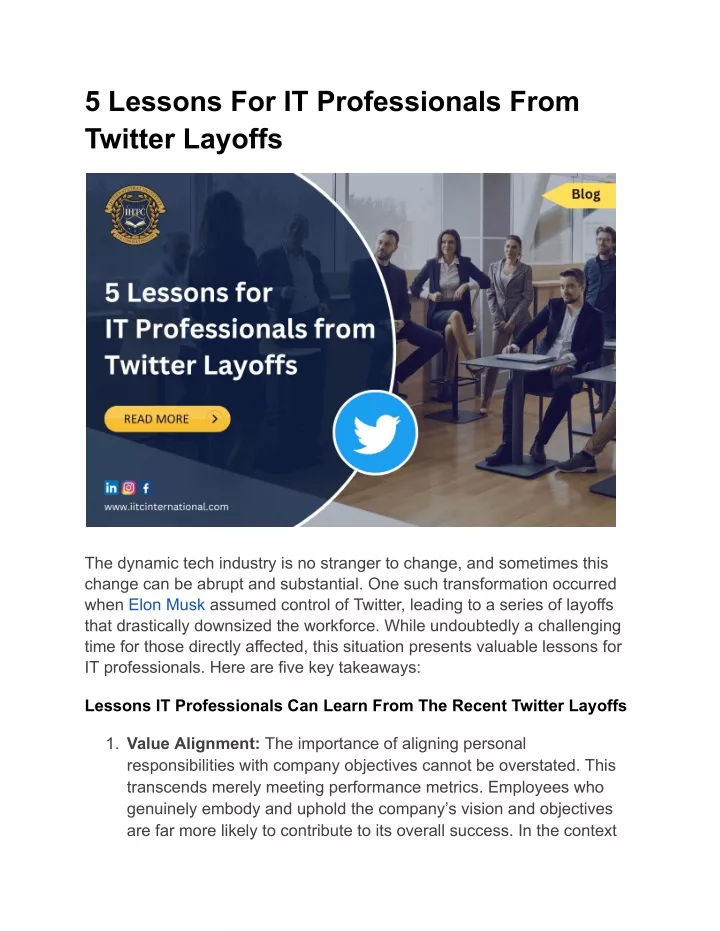 5 lessons for it professionals from twitter