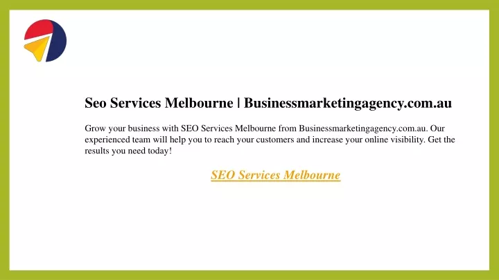 seo services melbourne businessmarketingagency
