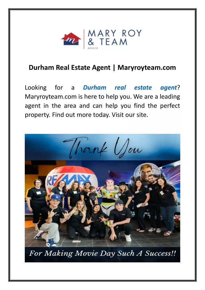 durham real estate agent maryroyteam com