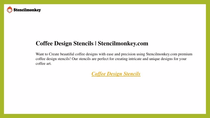 coffee design stencils stencilmonkey com want