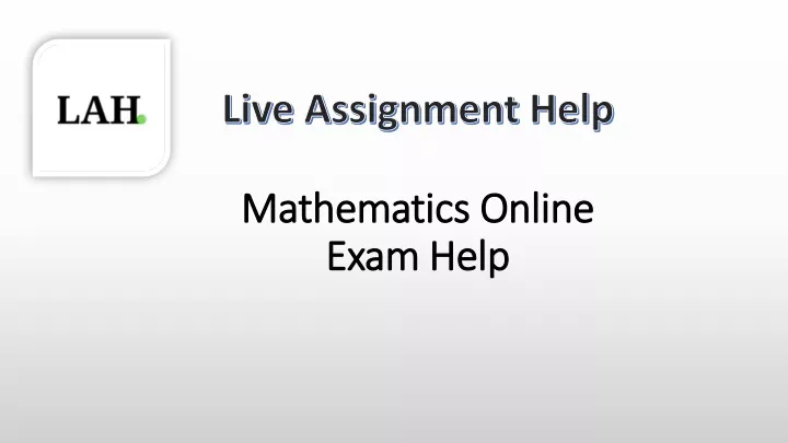mathematics online exam help