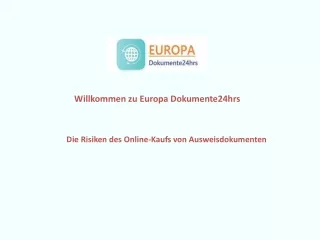 Die Risiken des Online-Kaufs von Ausweisdokumenten