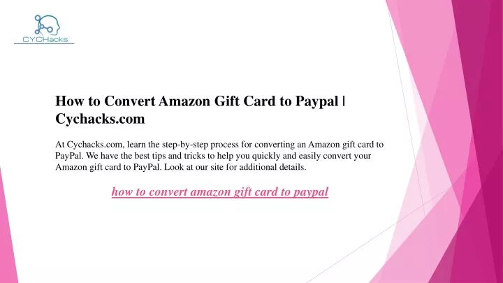 how to convert amazon gift card to paypal