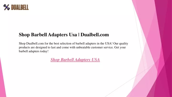 shop barbell adapters usa dualbell com shop