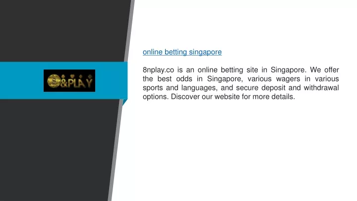 online betting singapore 8nplay co is an online