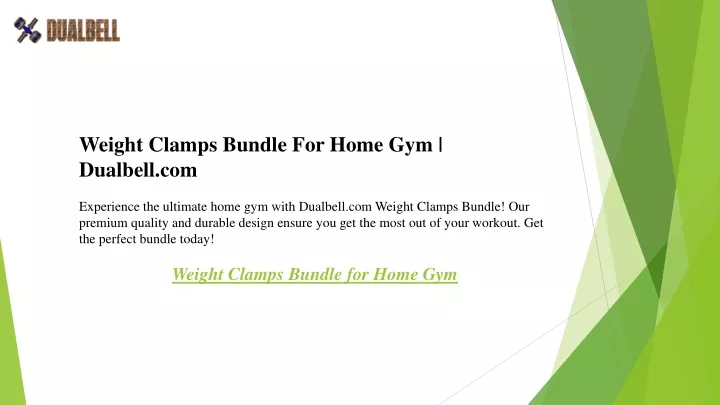 weight clamps bundle for home gym dualbell
