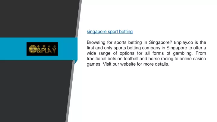 singapore sport betting browsing for sports