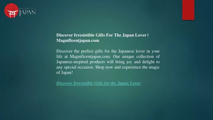 discover irresistible gifts for the japan lover