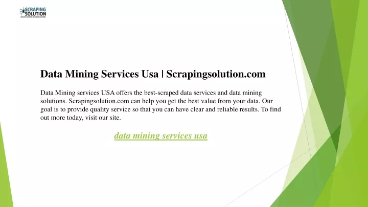 data mining services usa scrapingsolution
