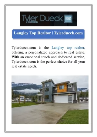 Langley Top Realtor | Tylerdueck.com