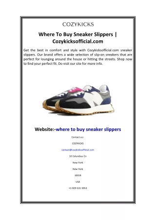 where to buy sneaker slippers cozykicksofficial