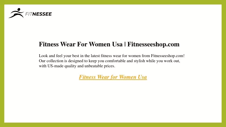 fitness wear for women usa fitnesseeshop com look