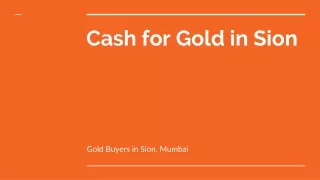 cash for gold in Sion