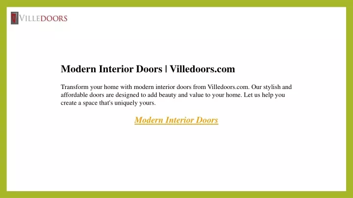 modern interior doors villedoors com transform