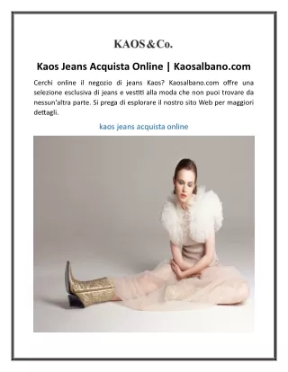 kaos jeans acquista online kaosalbano com