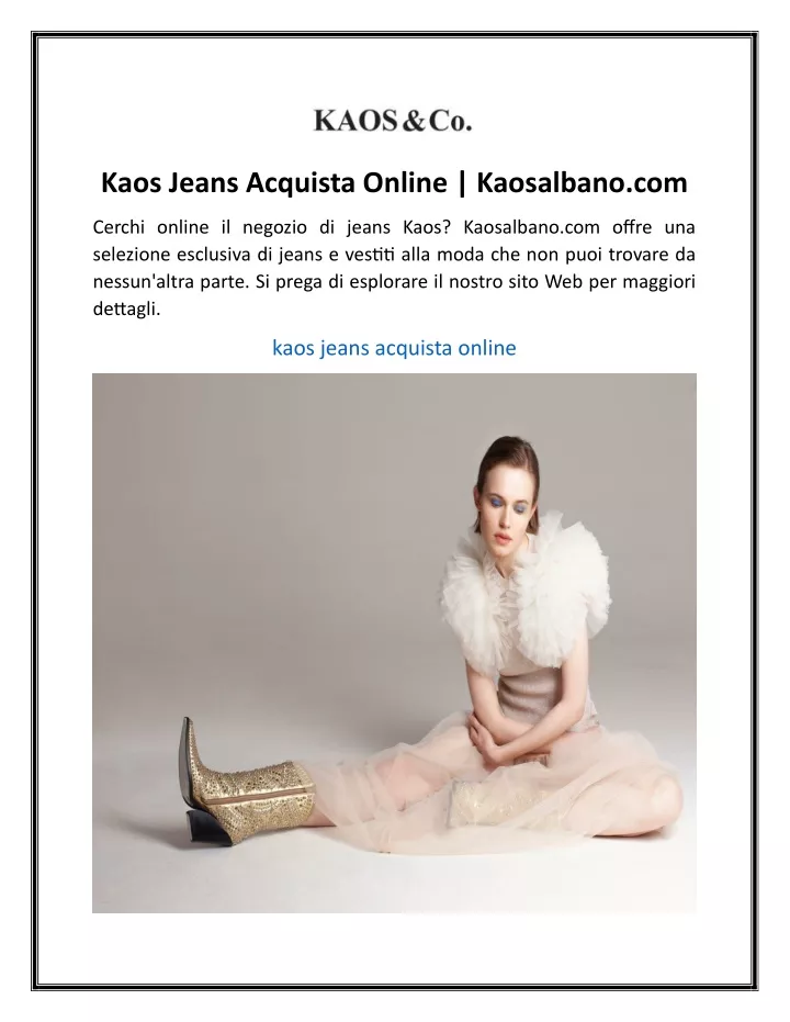 kaos jeans acquista online kaosalbano com