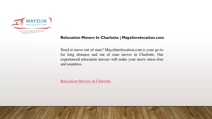 relocation movers in charlotte mayzlinrelocation