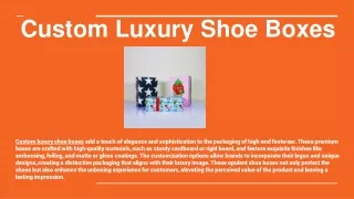 Custom Luxury Shoe Boxes