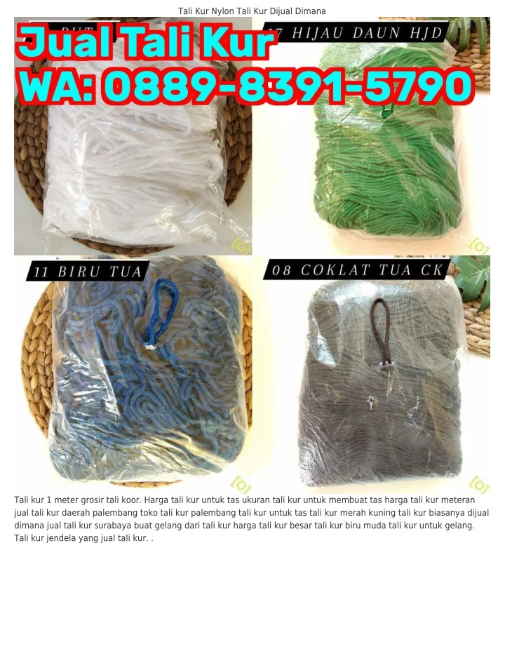 tali kur nylon tali kur dijual dimana