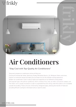 Air Conditioners Catalog - Buy Air Conditioners (AC) Online at Low Prices