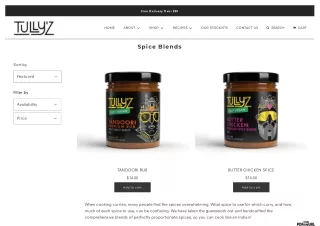 Australia Buy Spice Blends Online - Tullyz Kitchen