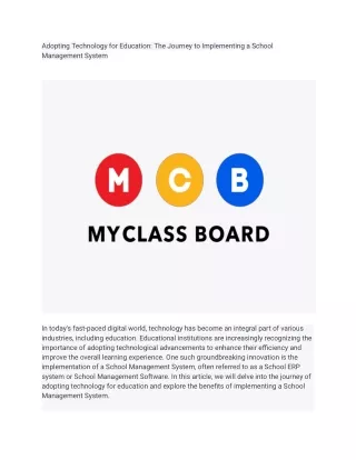 adopting technology for education the journey