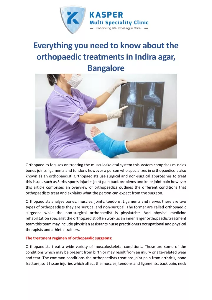 everything you need to know about the orthopaedic