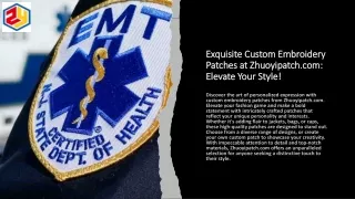 Unlock Your Imagination: Custom Patches at Zhuoyipatch.com!
