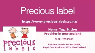 Name Stickers provider in New Zealand