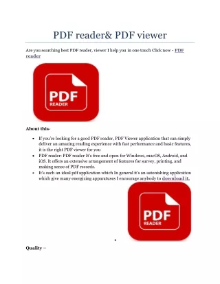pdf reader pdf viewer