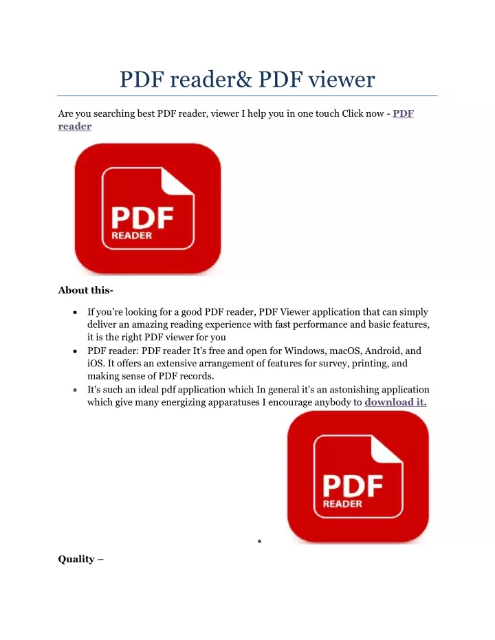 pdf reader pdf viewer