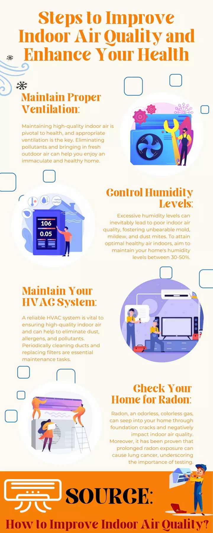 steps to improve indoor air quality and enhance