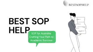 SOP for Australia: Crafting Your Path to Academic Success