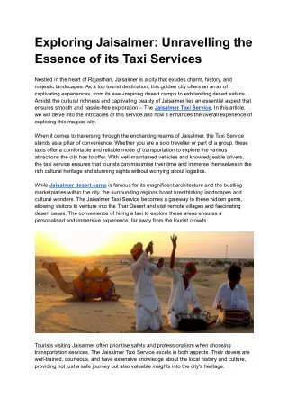 exploring jaisalmer unravelling the essence