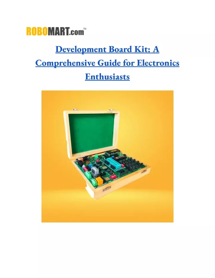 development board kit a comprehensive guide