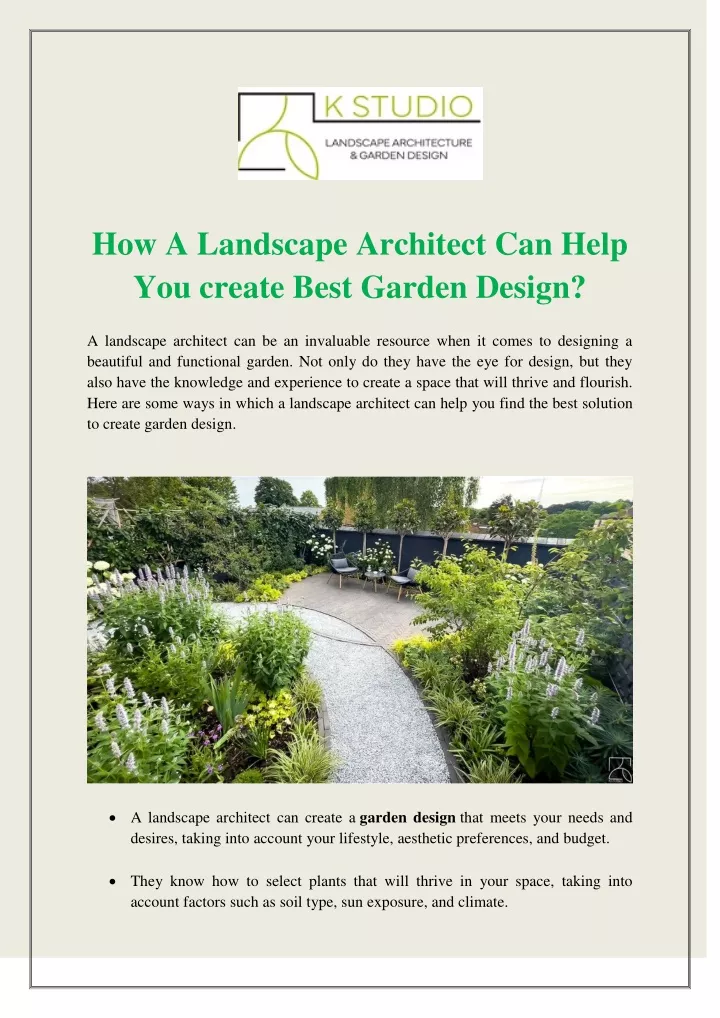 how a landscape architect can help you create