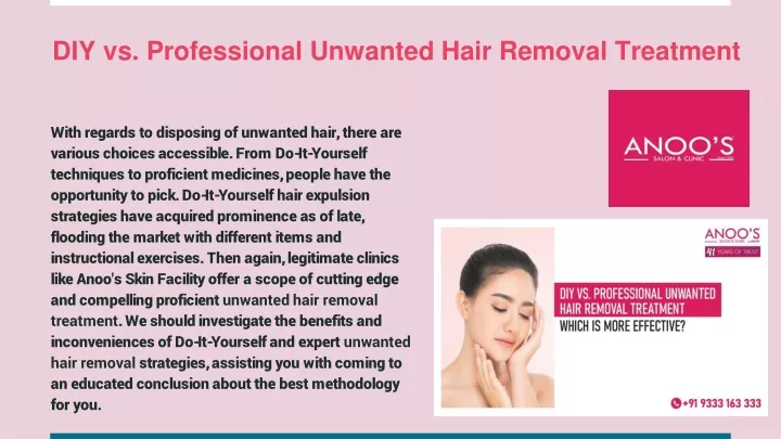 diy vs professional unwanted hair removal treatment