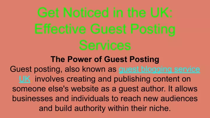 get noticed in the uk effective guest posting