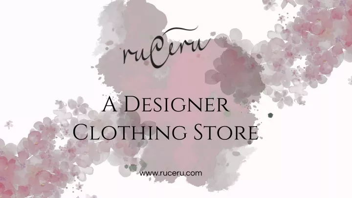 a designer clothing store