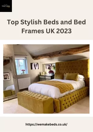Top Stylish Beds and Bed Frames UK 2023 | WeMakeBeds