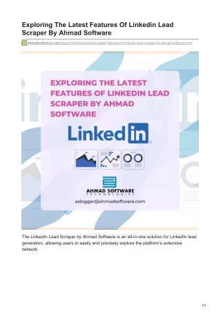 exploring the latest features of linkedin lead