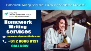 Homework Writing Services Unlocking Academic Success